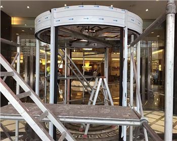 亞格自動門航天華信項目進(jìn)行中